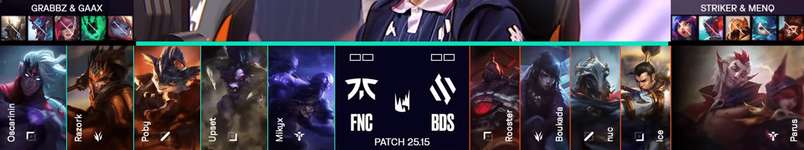 FNC vs BDS / MKOI vs KC / 2025 LEC Summer Split - Week 2, Day 2のサムネイル画像
