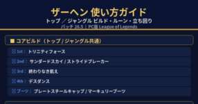 [LoL note] ザーヘンの使い方のサムネイル画像