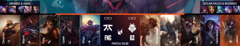 FNC vs G2 / 2025 LEC Summer Split - Week 3, Day 2のサムネイル画像