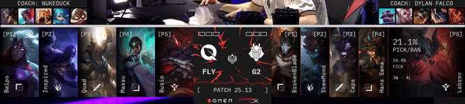 MSI 2025 Bracket Stage G2 vs. FLY から思う 「理想の集団戦」と「韓国との差」のサムネイル画像
